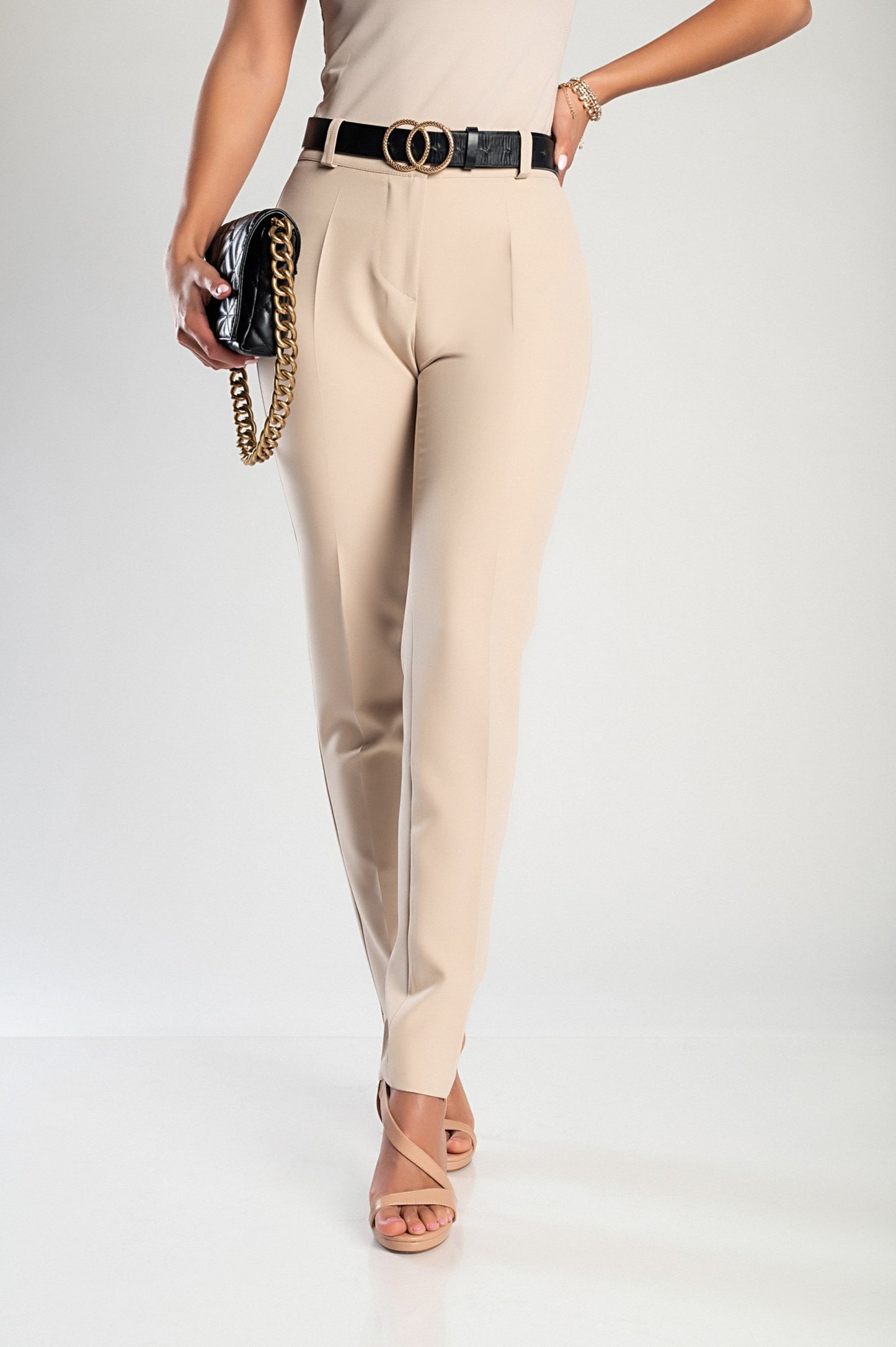 Pantaloni lunghi eleganti, beige