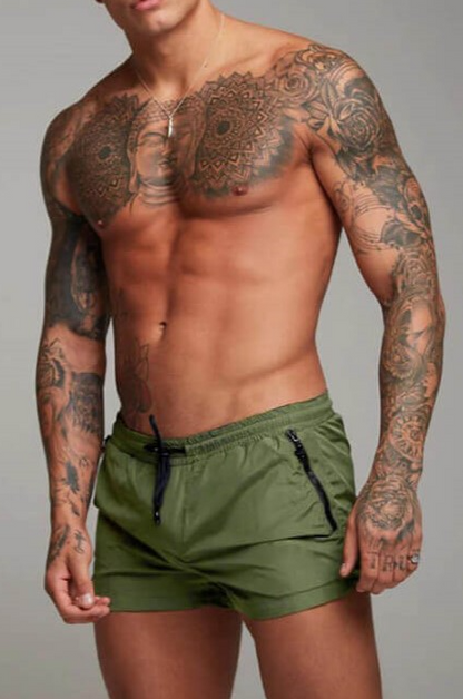 Costume da bagno da uomo, oliva