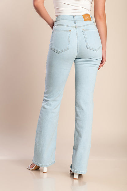 Jeans a zampa d'elefante, blu scuro