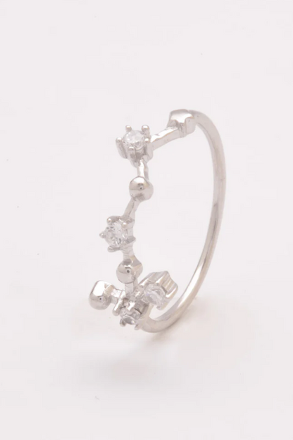 Anello in Argento con Strass, ART498 - SCORPIO, Colore Silver