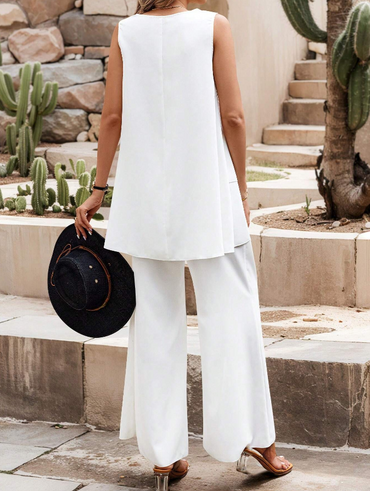 Elegante set da 2 pezzi, bianco