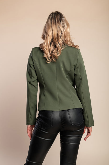 Blazer con scollo classico Softina, nero