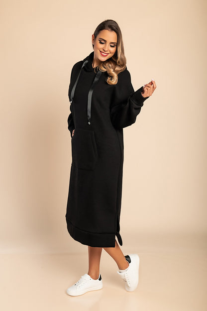 Abito midi in cotone, 18662, beige