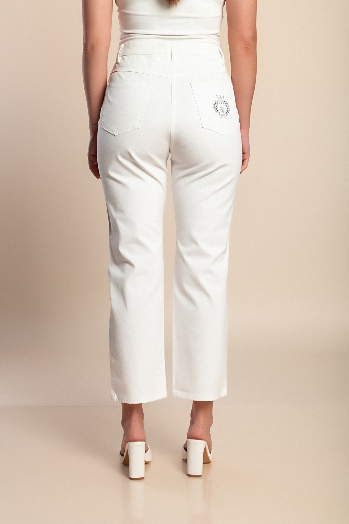 Pantaloni di cotone, bianchi