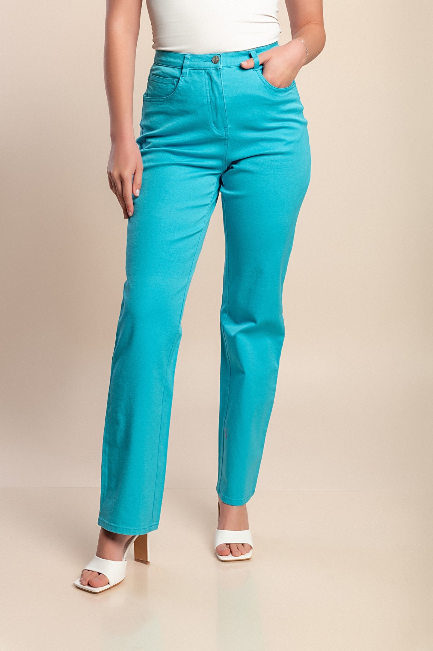 Pantaloni di cotone, blu