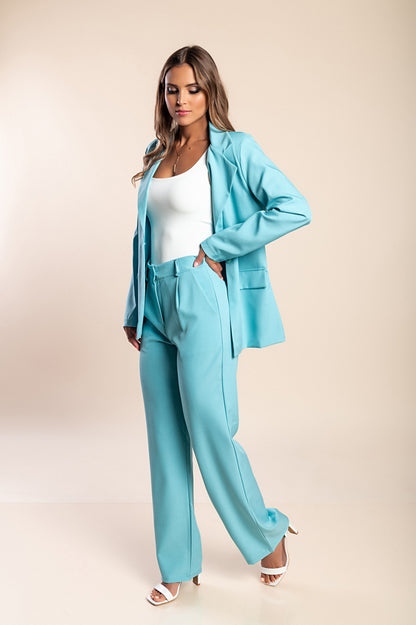 Completo giacca e pantaloni eleganti, blu