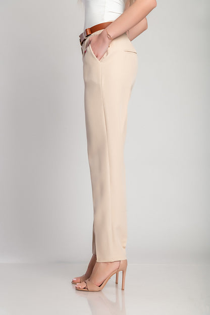 Pantaloni eleganti lunghi con pantalone dritto Tordina, nero
