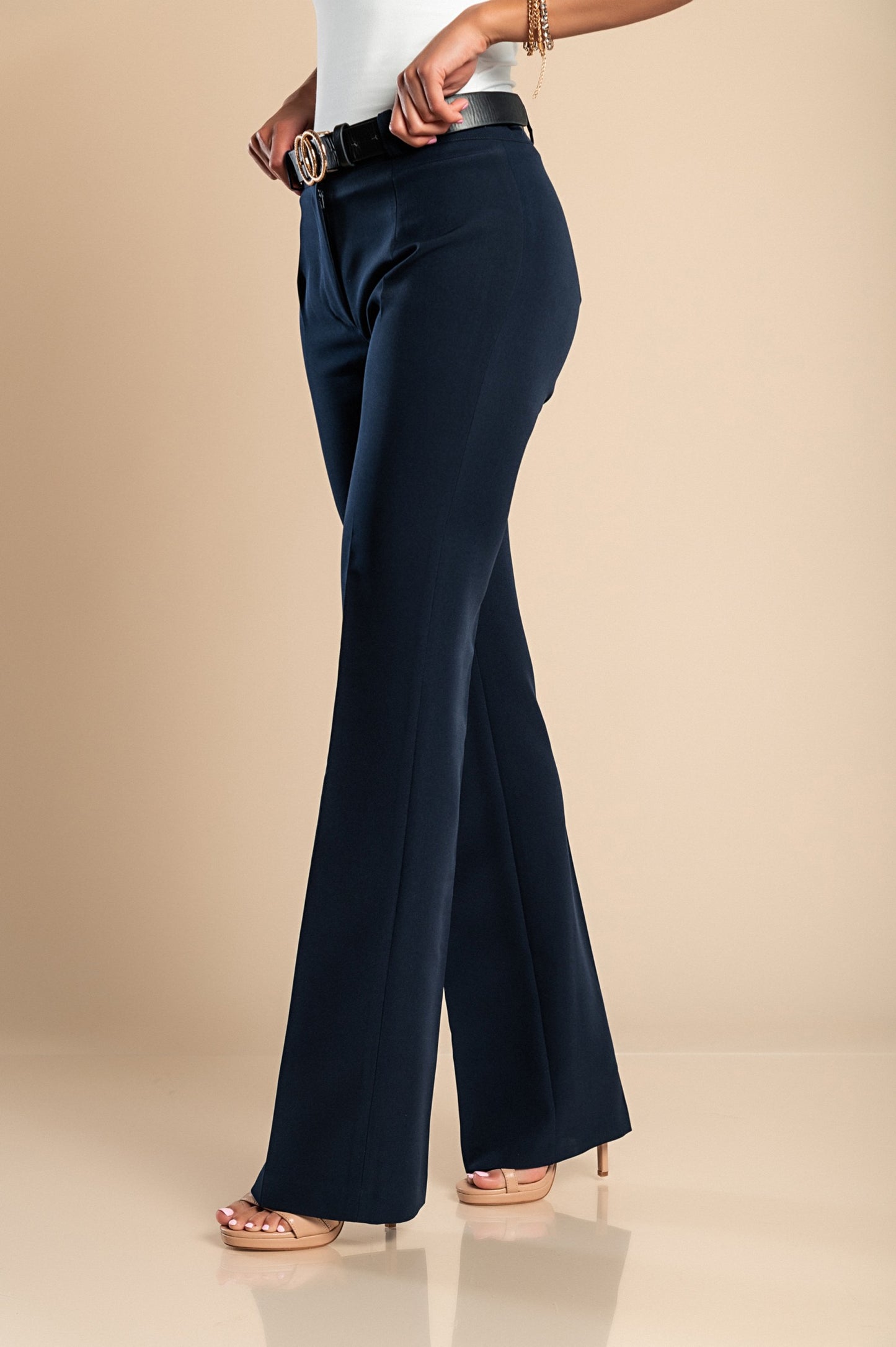 Pantaloni eleganti dal taglio dritto, neri