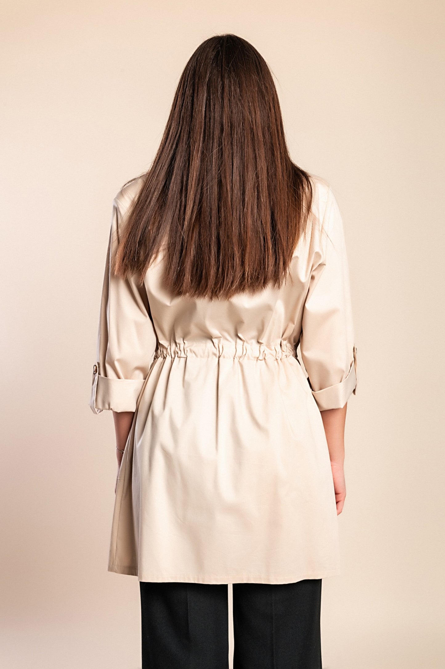 Elegante trench in cotone, beige