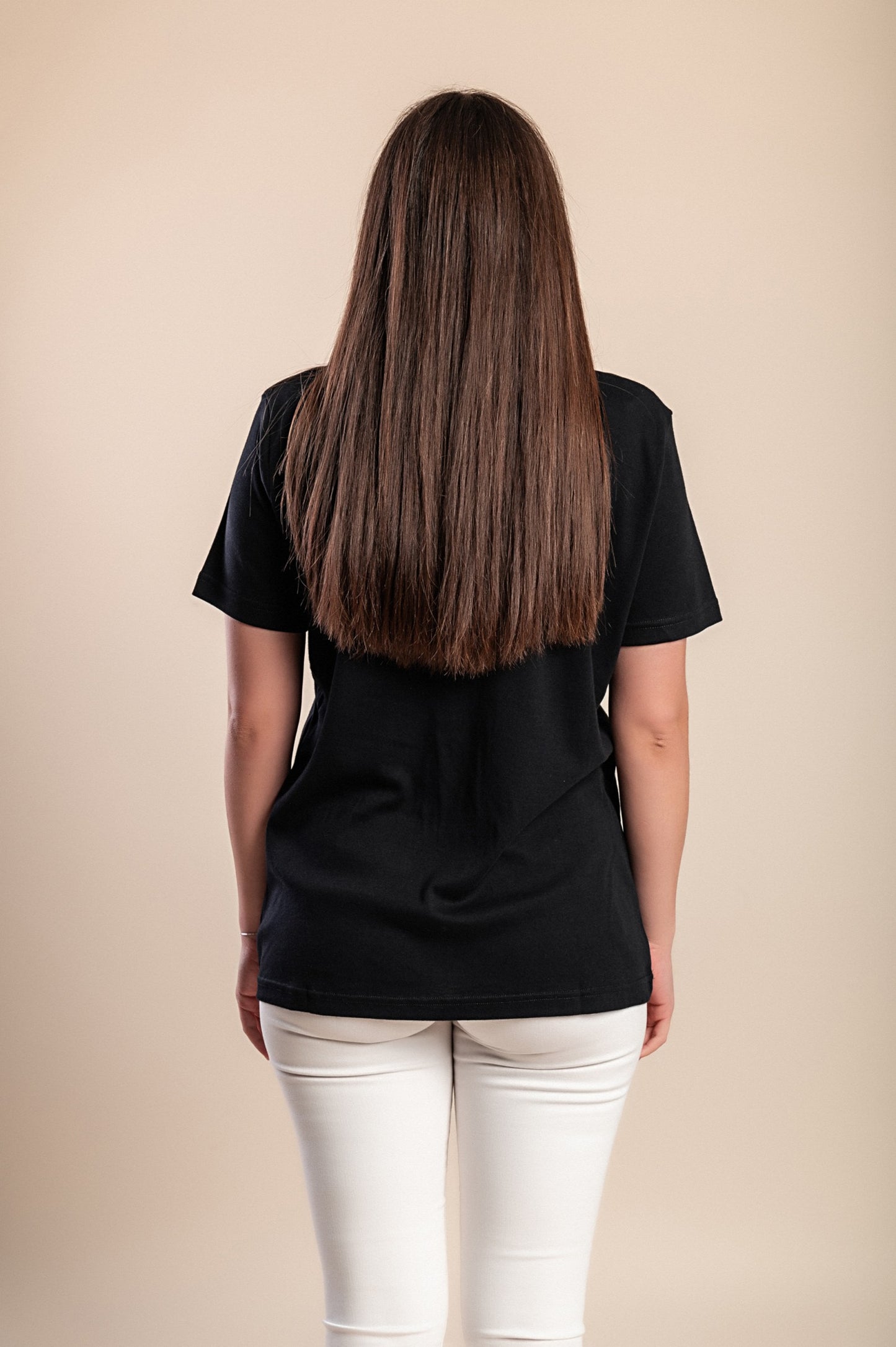 T-shirt girocollo, blu scuro