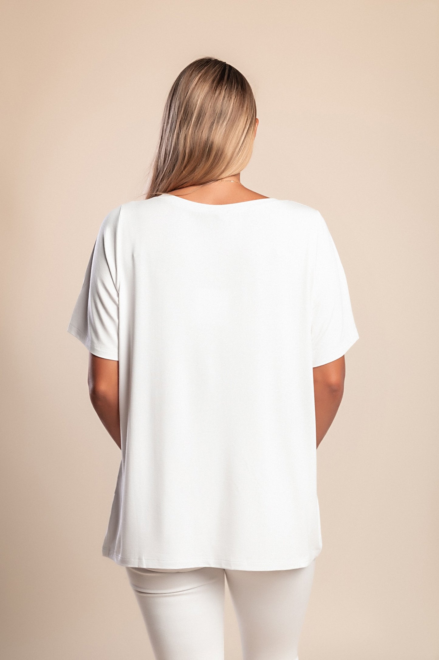 T-shirt stampata, bianca