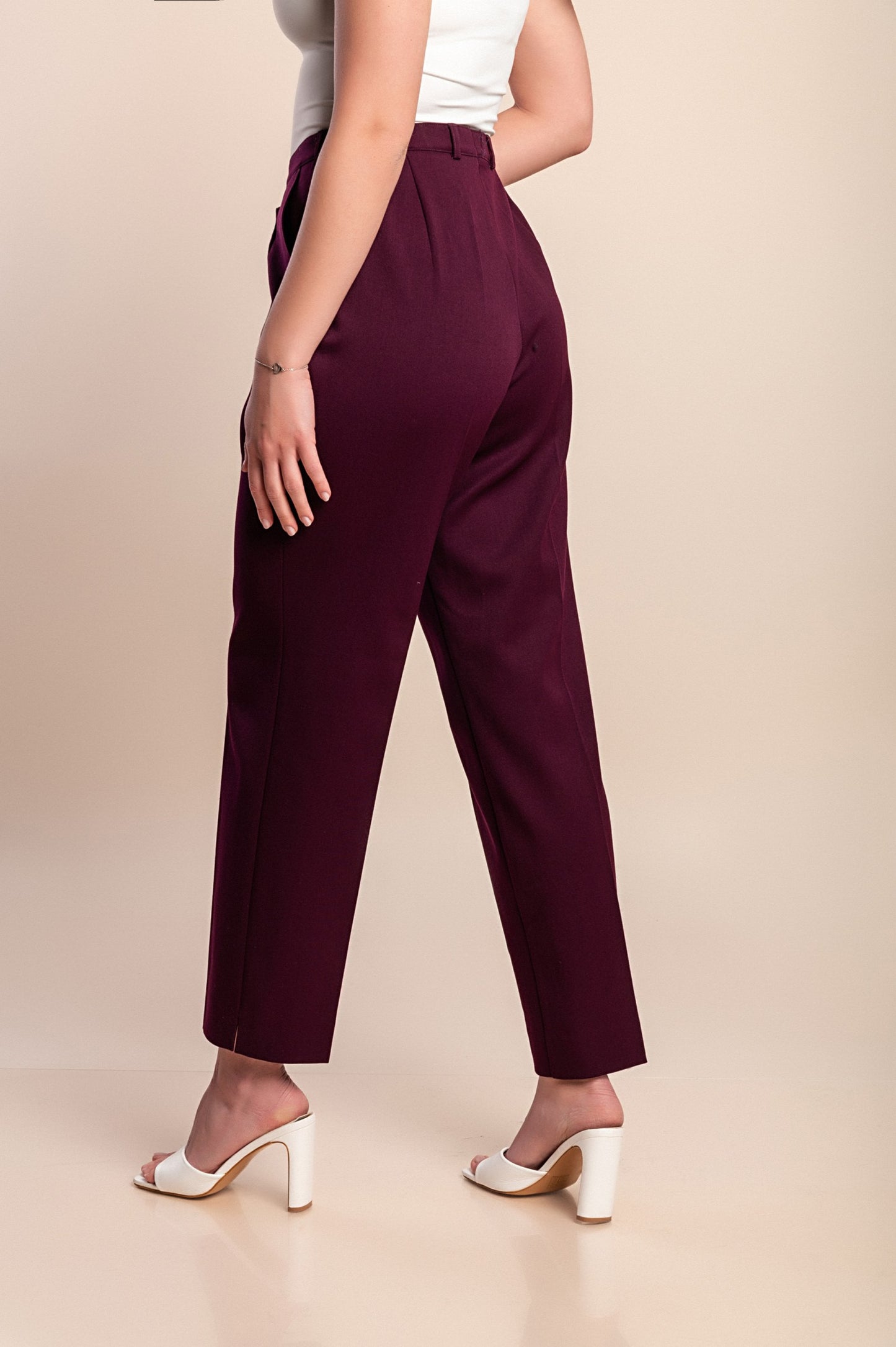 Pantaloni taglie forti, viola