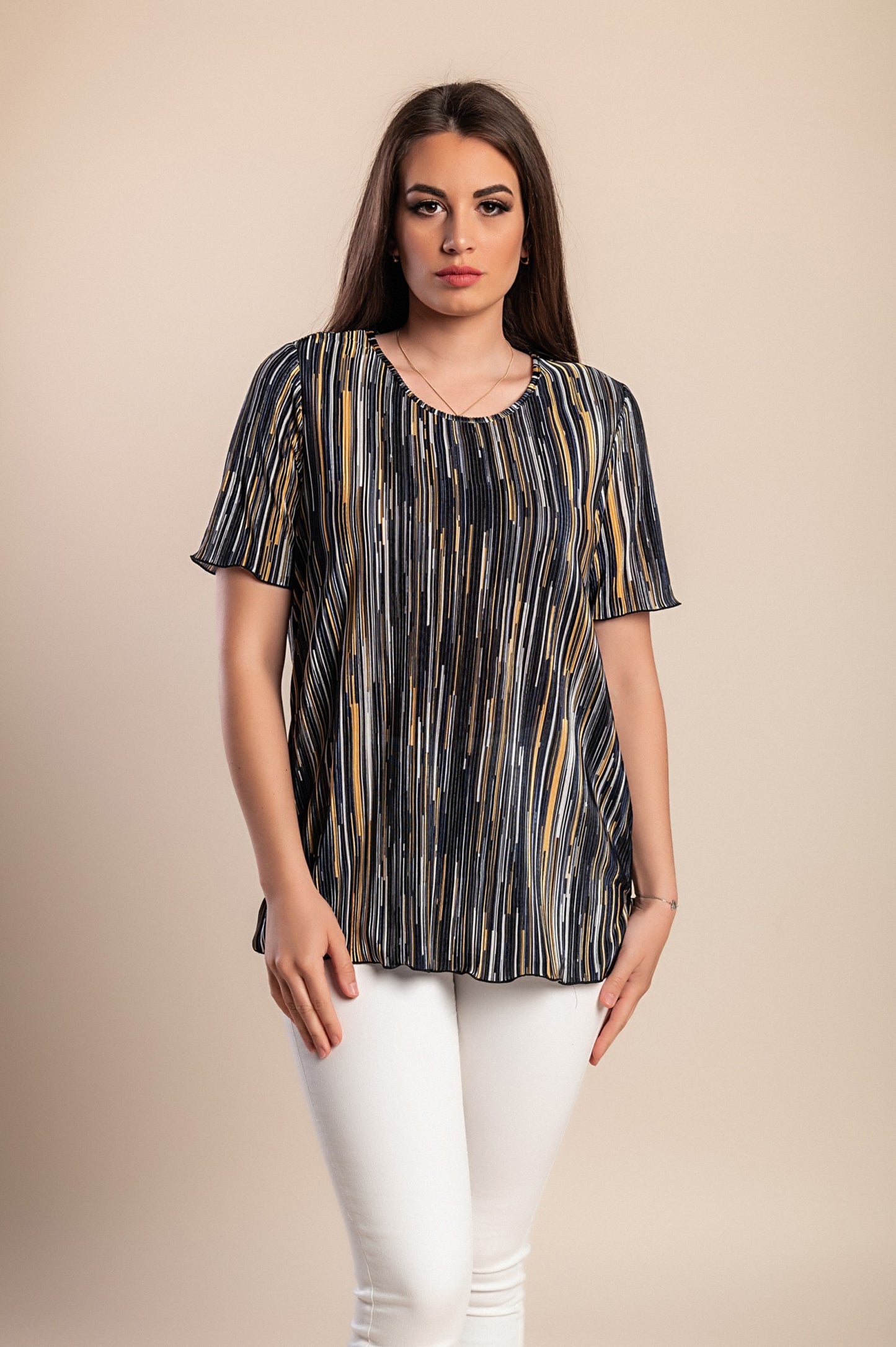 Camicetta stampata, nera