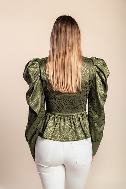 Maglia a maniche lunghe, bianca