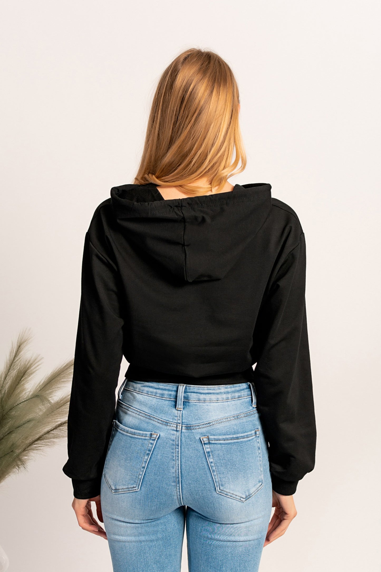 Felpa con cappuccio Belluna, nera