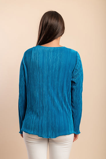 Cardigan a maniche lunghe, blu