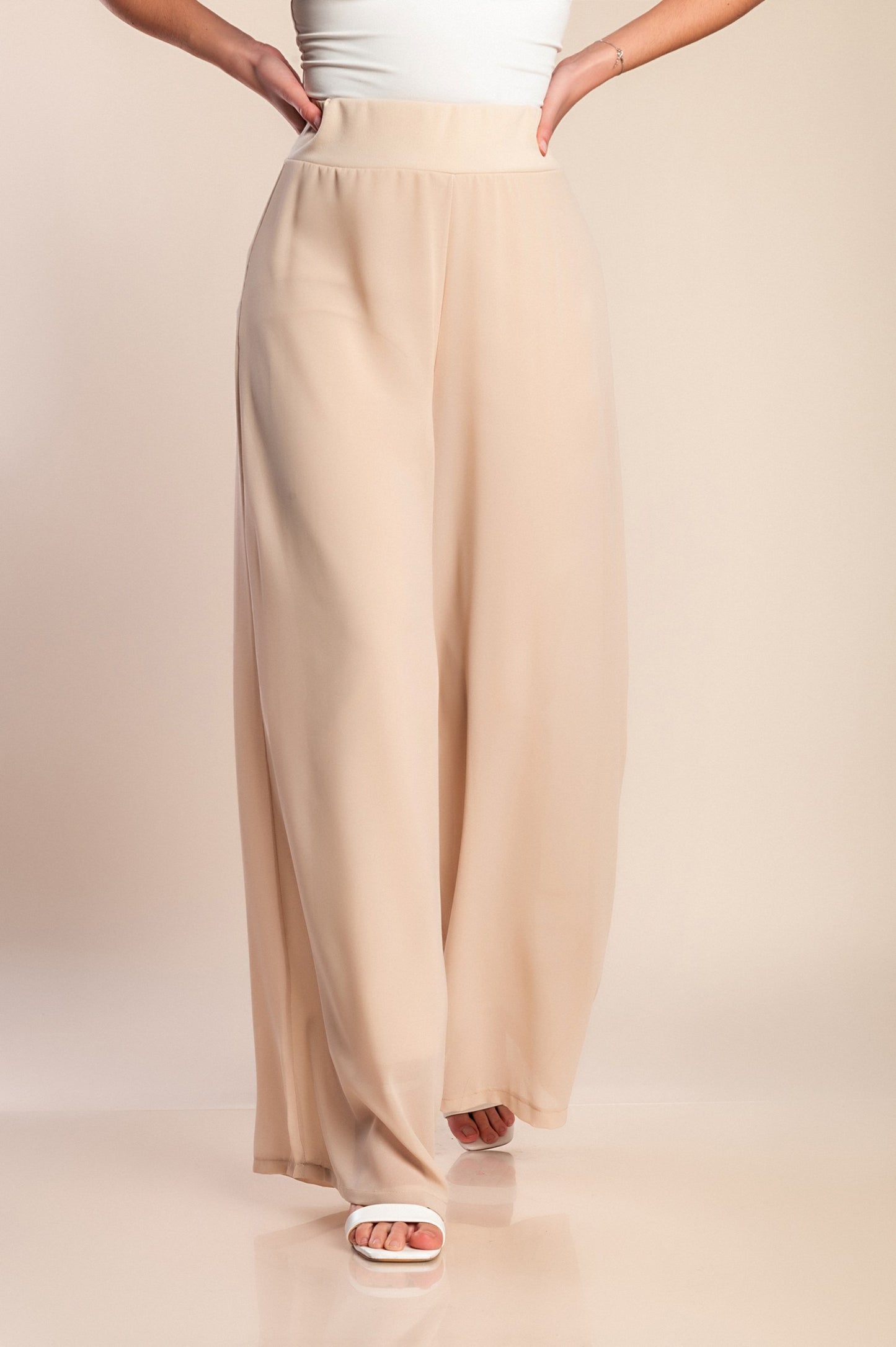 Pantaloni lunghi eleganti Veronna, neri