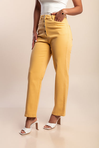 Pantaloni di cotone, gialli