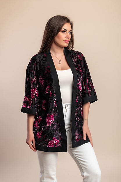 Cardigan taglie forti, nero