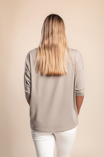 Maglietta a maniche 3/4, bianca