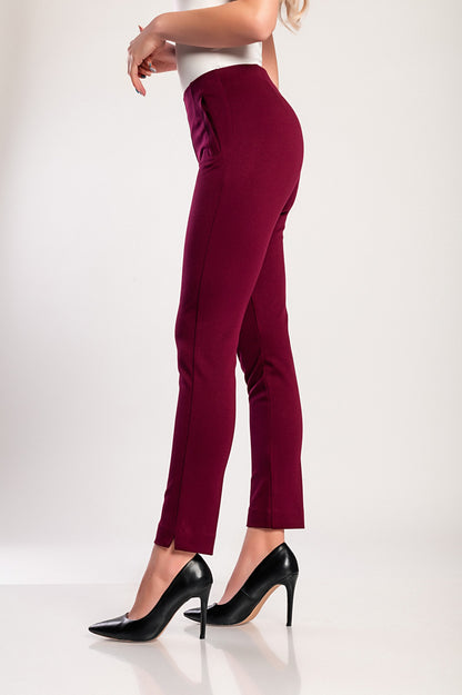 Pantaloni eleganti, bordeaux