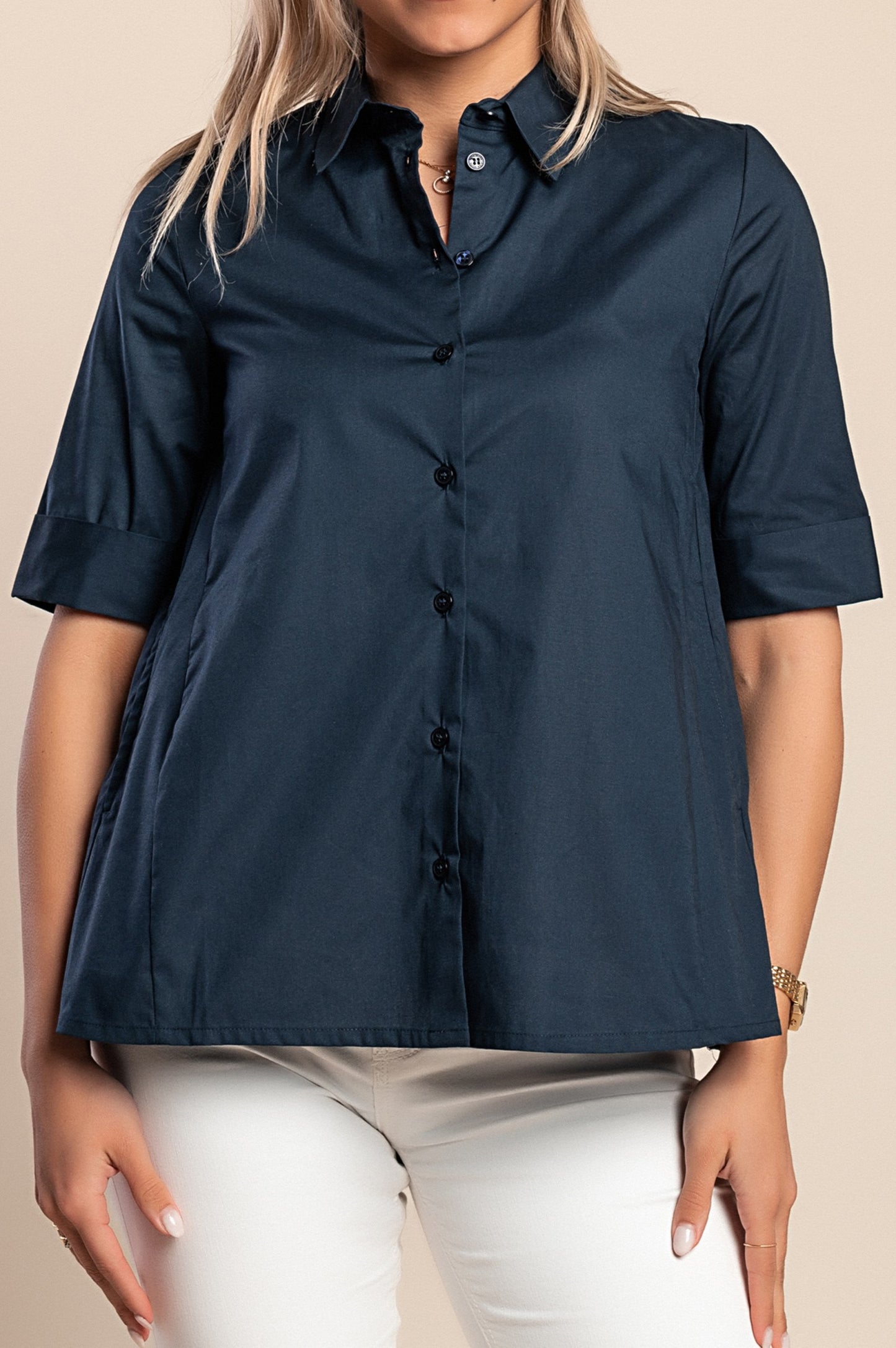 Top, blu scuro