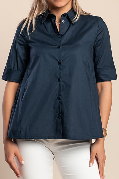 Top, blu scuro