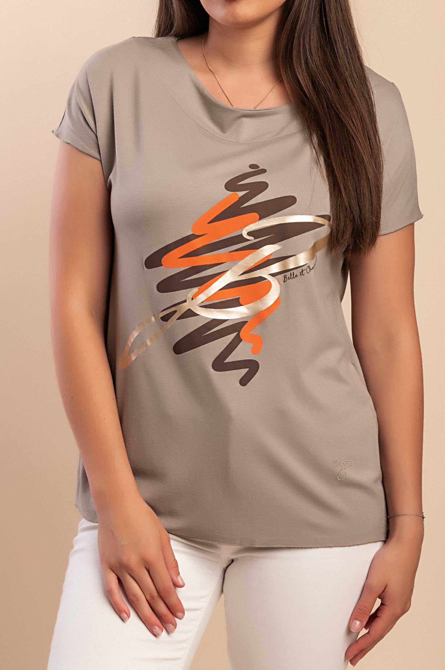 T-shirt stampata, bianca