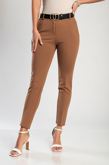 Pantaloni lunghi eleganti, cammello