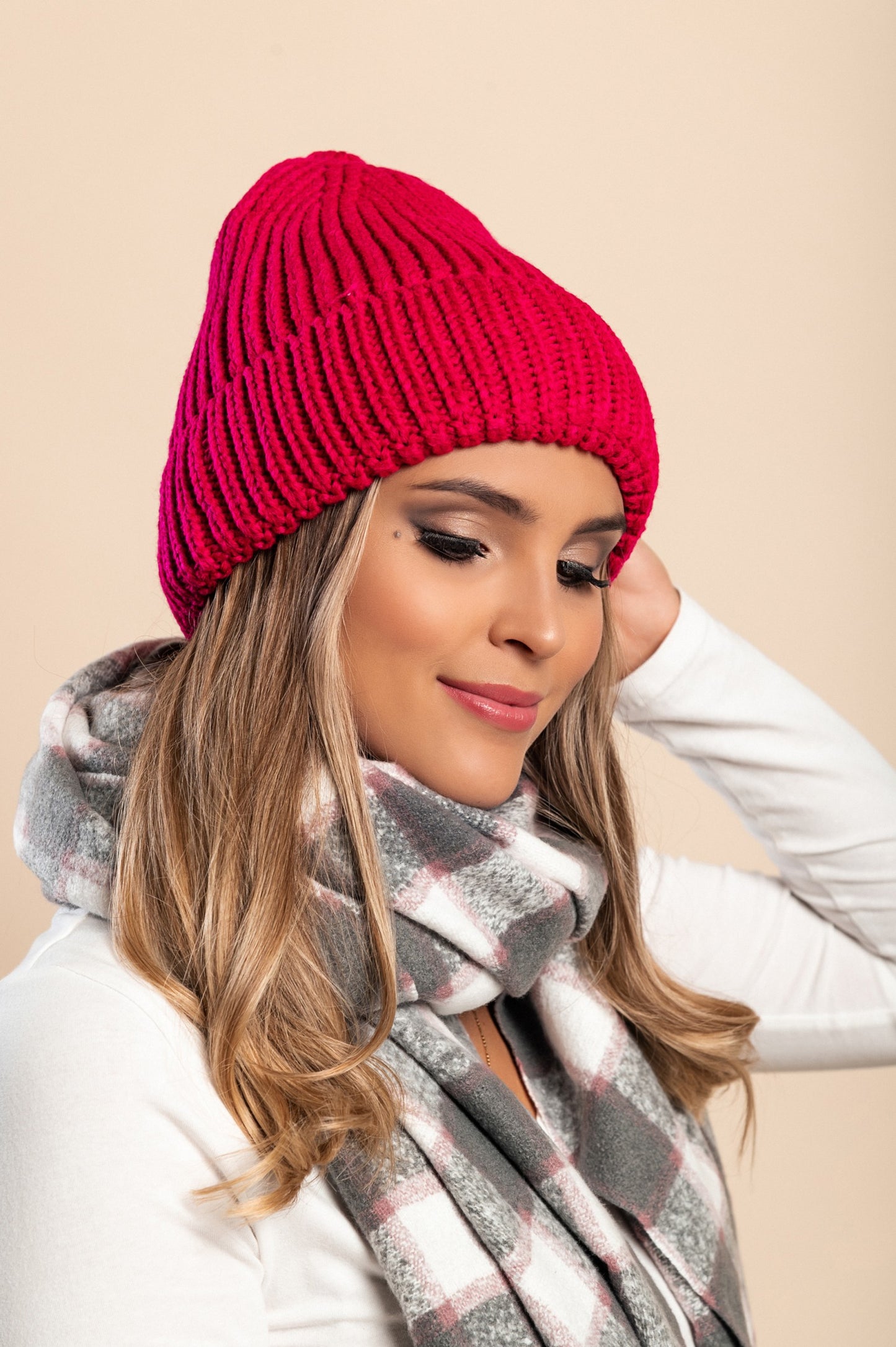 Cappello lavorato a maglia, blu royal