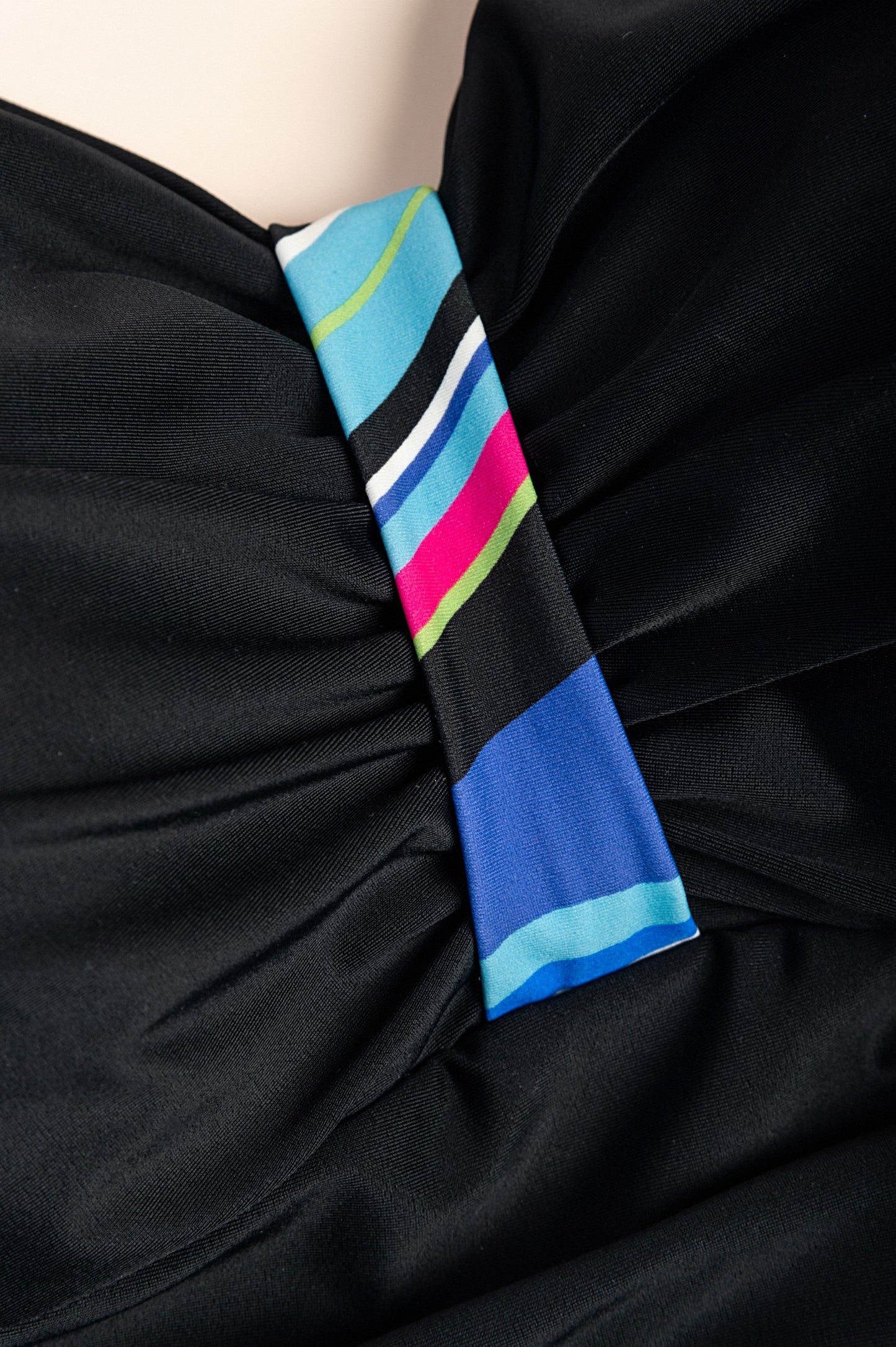 Costume da bagno stampato taglie forti, nero