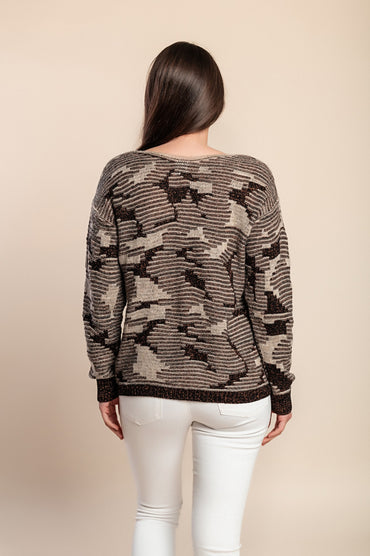 Maglione a maniche lunghe, marrone