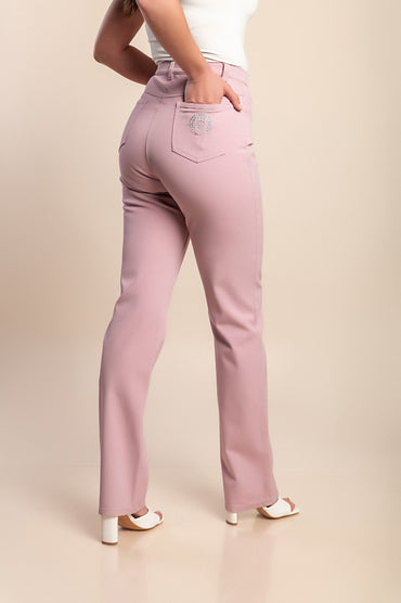 Pantaloni di cotone, rosa