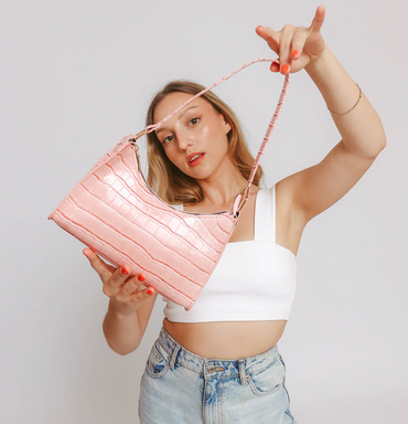 Borsa a mano piccola, ART2264, rosa