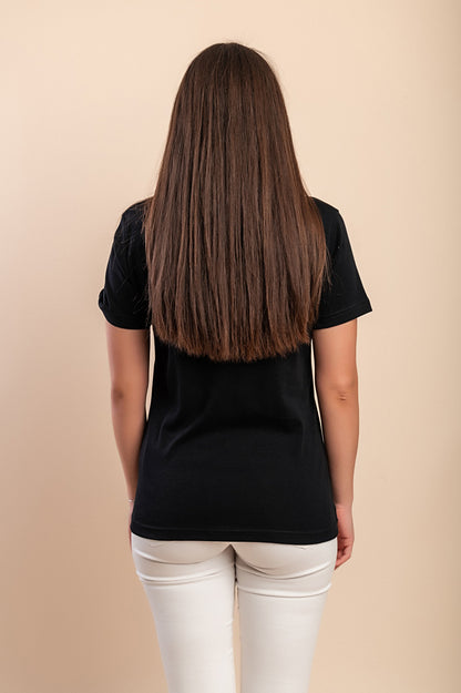 T-shirt in cotone con stampa, rosa