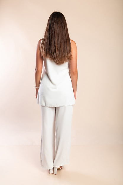 Elegante set da 2 pezzi, bianco