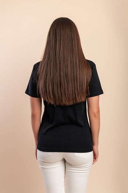 T-shirt in cotone con stampa, blu