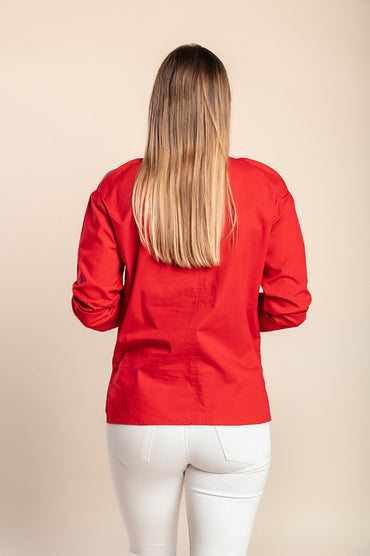Camicetta a maniche lunghe, rossa