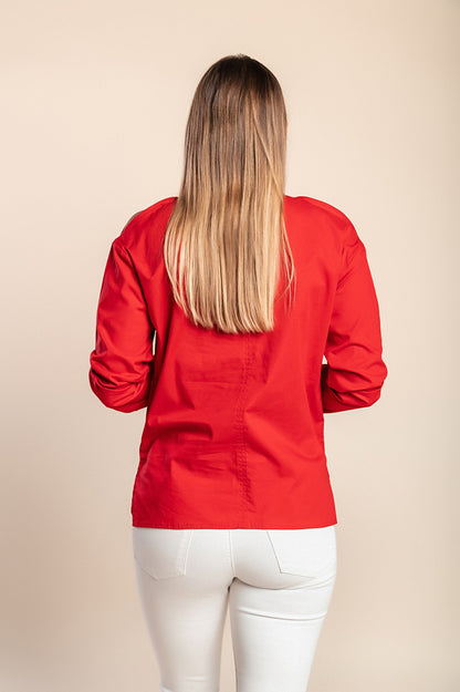 Camicetta a maniche lunghe, rossa