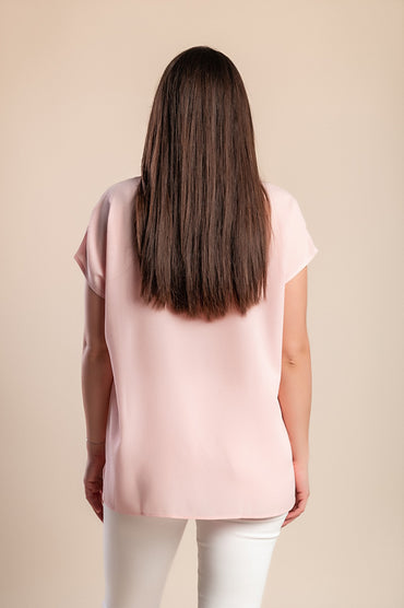 Camicetta a maniche corte, rosa