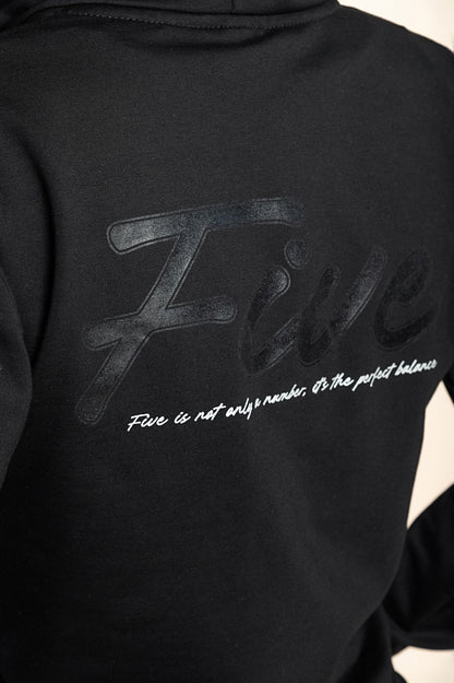 Tuta in cotone due pezzi, nera