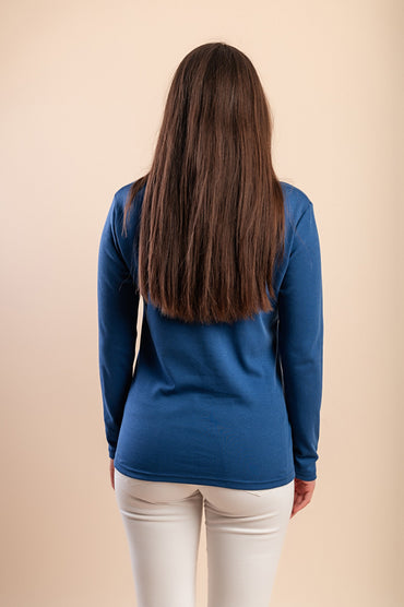 Camicia a maniche lunghe, blu