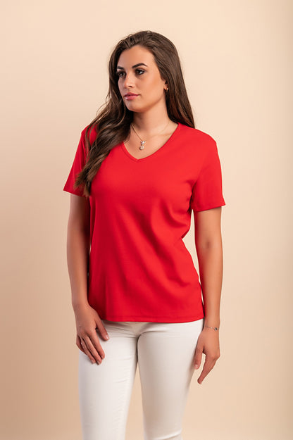 Maglietta in cotone, blu