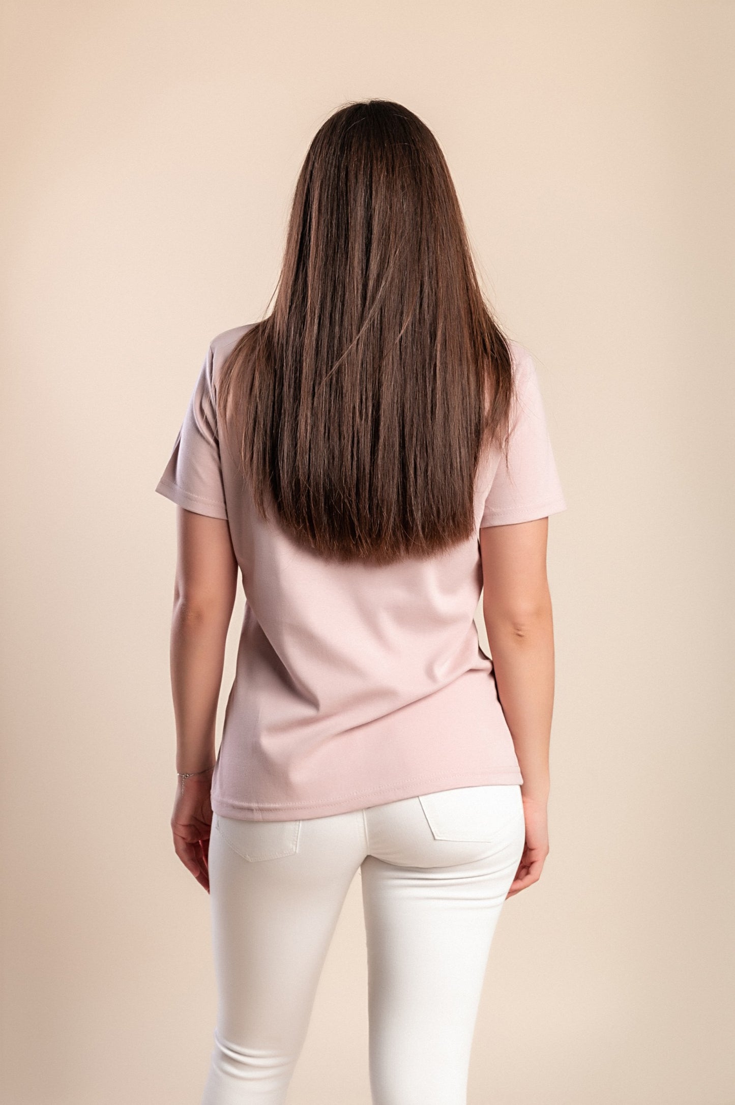 T-shirt stampata, rosa chiaro