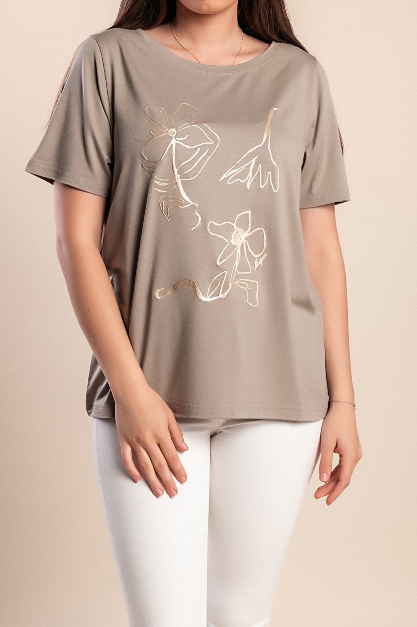 T-shirt stampata, blu