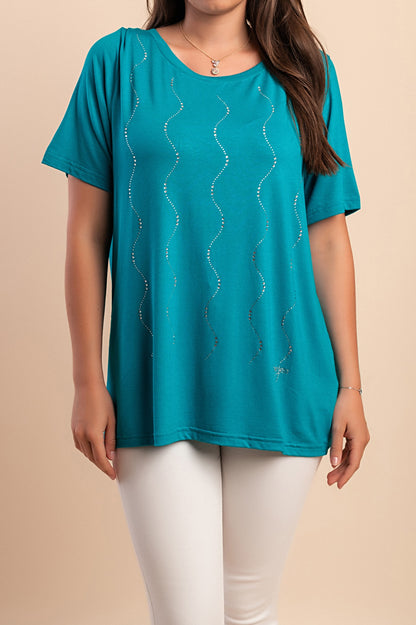 Maglietta girocollo, rossa