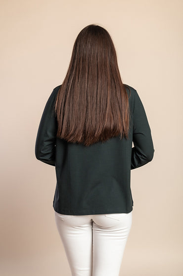 Maglia a maniche lunghe, oliva