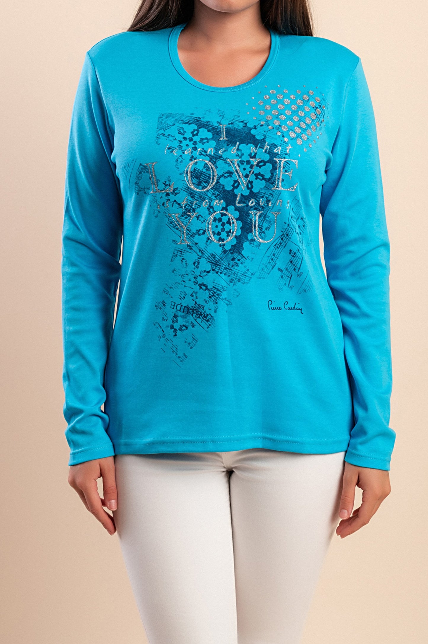 Camicia in cotone a maniche lunghe, blu