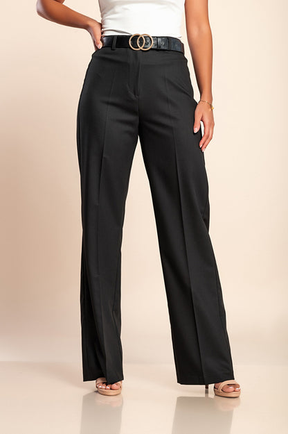 Pantaloni lunghi eleganti, colore nero