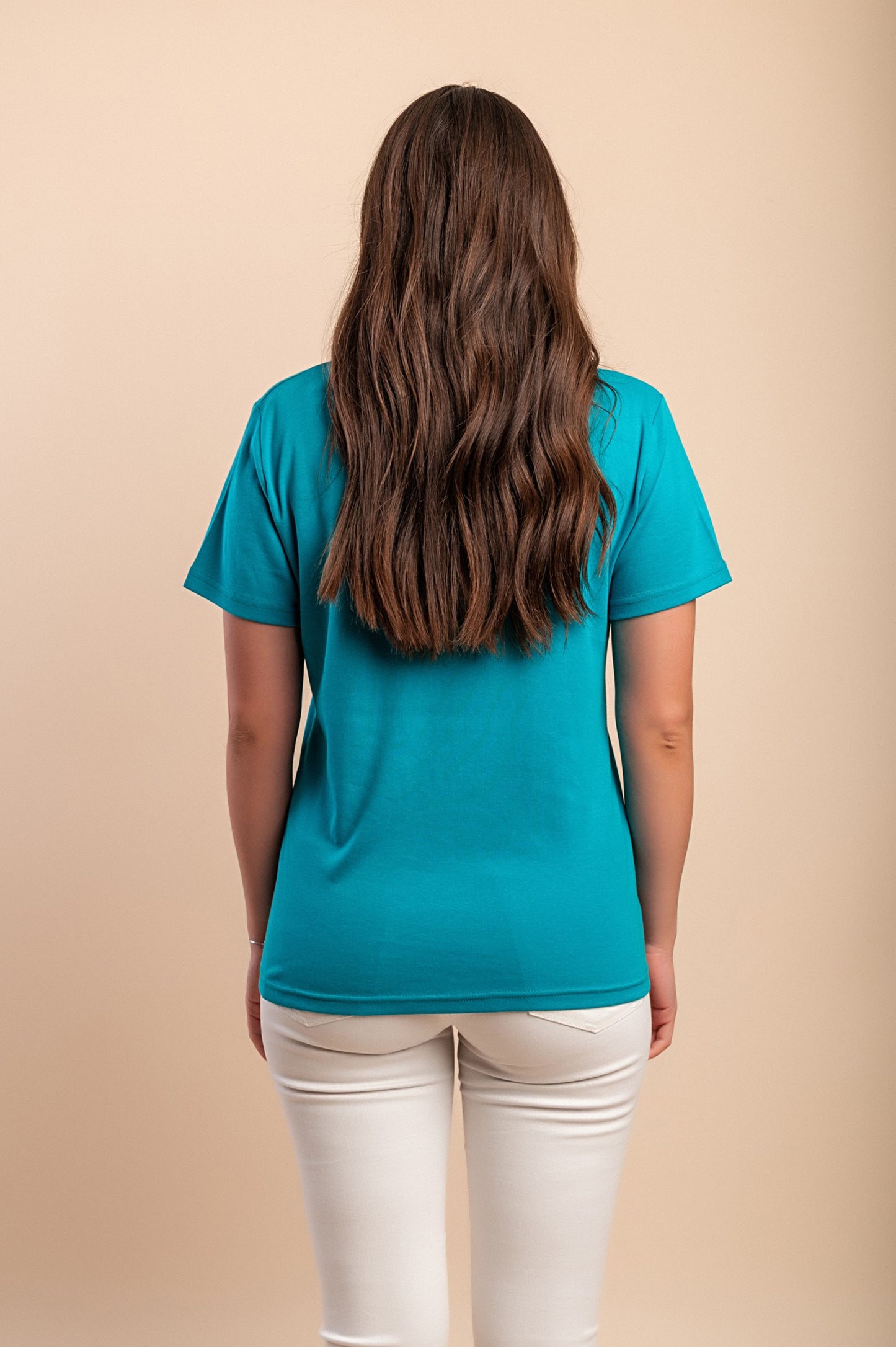 T-shirt in cotone con stampa, rosa